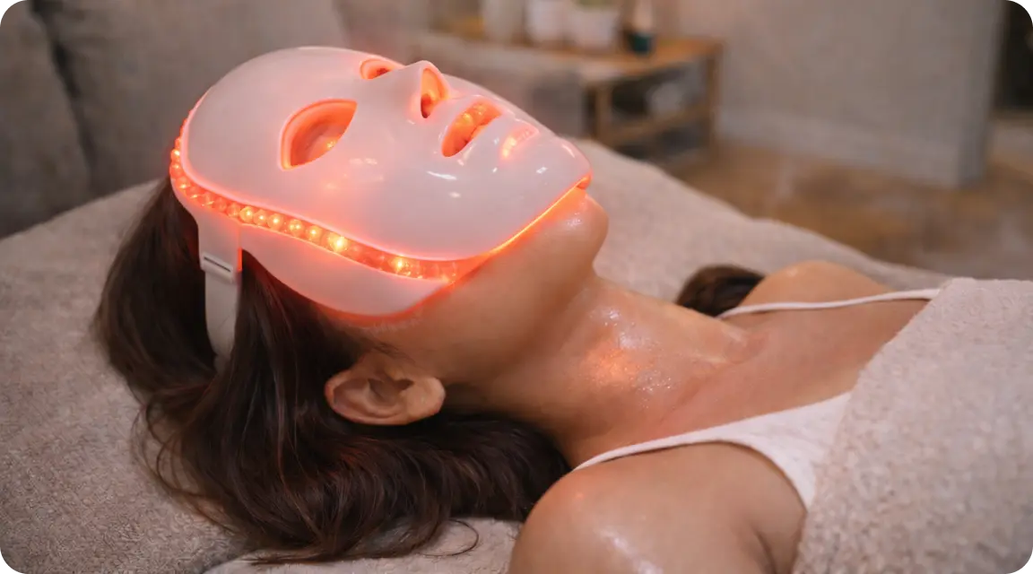 Sheet Mask & LED Light Therapy